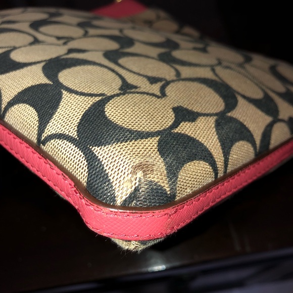 COACH Pink, Brown Messenger Crossbody Bag - Picture 5 of 5